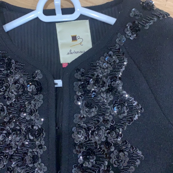 Anthropologie Wool Sequin Jacket - Picture 3 of 5